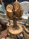 Carved Owl Couple