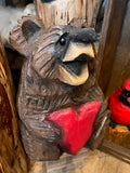 Chunky Bear with Big Red Heart