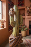 Cactus with Perched Owl