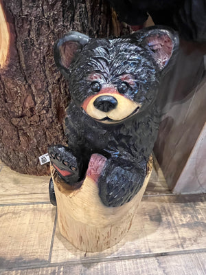 Cedar Bear Right Foot Sticking Out Wood Carving