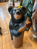 Black Bear in Log