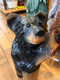 Black Bear in Log