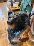 Black Bear in Log