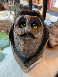 Taller Owl in Square Base