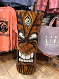 Tiki Carving with Lantern Holder