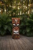 Tiki Carving with Lantern Holder