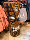 Tiki Carving with Lantern Holder