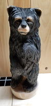 Carved Standing Black Bear