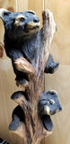 Chainsaw Carved Bears in Tree