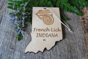 French Lick Indiana Tongue Ornament