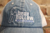 Distressed Bear Hollow Embroidered Hat