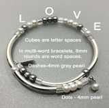 "#I'm Blessed" Morse Code Bracelet