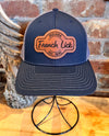 French Lick Leather Patch Hat-Blue